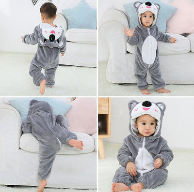 Pijama Enterizo Infantil de Franela Suave con Diseño de Animales - Image 7