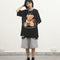 Playera Estampado Oso de Manga Corta