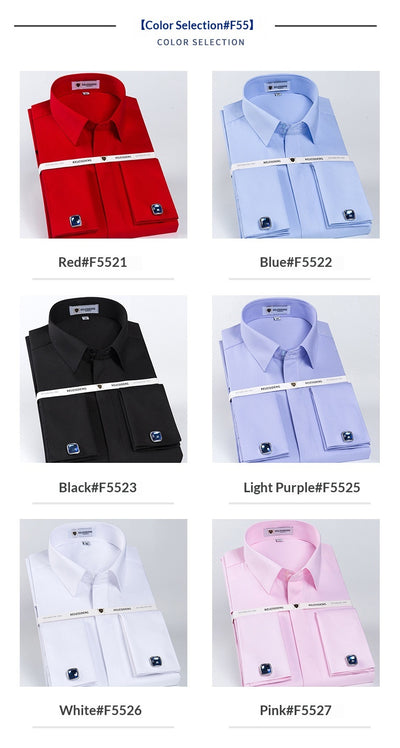Gemelos Resistentes a Arrugas Estilo Francés para Camisas de Hombre - Image 11