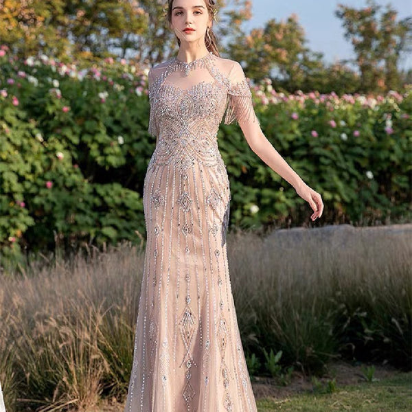 Vestido de Noche Cola de Pez Estilo Banquete