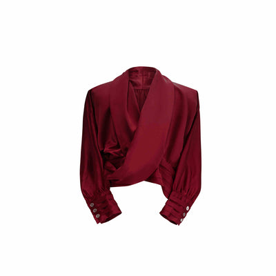 Cardigan Suelto con Hombros Acolchados y Cuello en V - Image 15