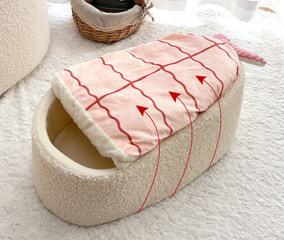Cama Térmica para Mascotas Estilo Sushi - Nido Removible Todo Clima - Image 18