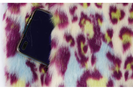 Abrigo de Piel Estampado Leopardo Mujer Largo Slim Invierno - Image 9