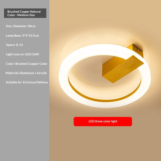 Lámpara de Techo LED Minimalista Nórdica para Recibidor y Entrada - Image 17
