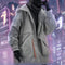 Chaqueta Táctica Hombre Bolsillos Irregulares Corte Oversized