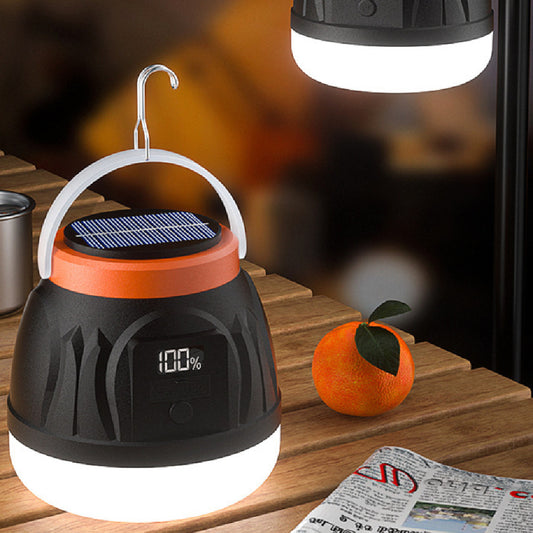 Linterna Solar Portátil para Camping y Exterior