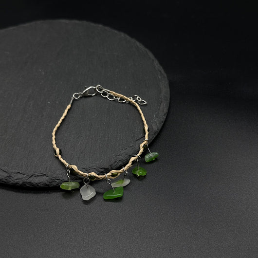 Pulsera Tejida en Rafia con Piedra Natural - Image 16
