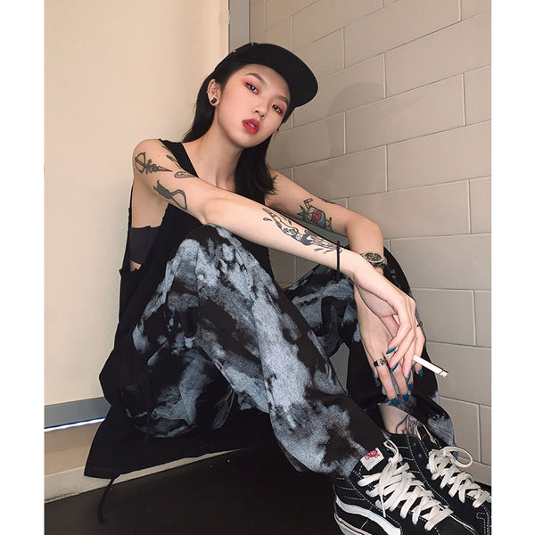 Pantalones Teñidos con Tinta - Diseño Único