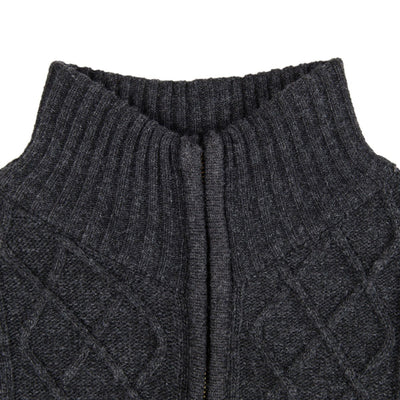 Cardigan de cuello alto con cierre y mangas largas - Image 8