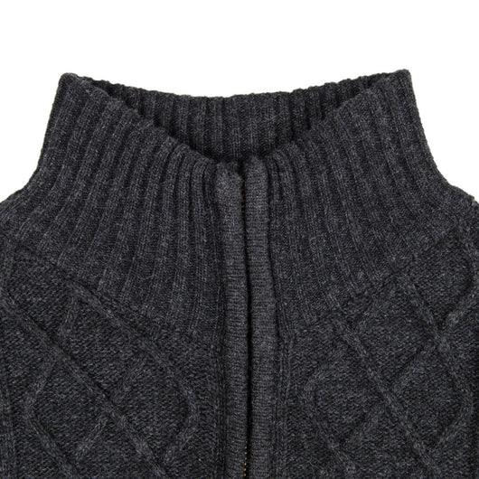 Cardigan de cuello alto con cierre y mangas largas - Image 8