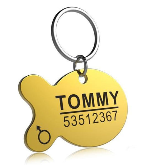 Placa de Identificación Antiextravío para Mascotas en Acero Titanio - Image 4