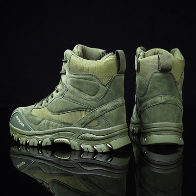 Botas Militares de Cuero para Hombre - Impermeables y Cálidas para Invierno - Image 3