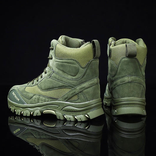 Botas Militares de Cuero para Hombre - Impermeables y Cálidas para Invierno - Image 3