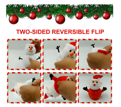 Muñeco Navideño Reversible Papá Noel y Muñeco de Nieve - Juguete Peluche Doble Cara - Image 6