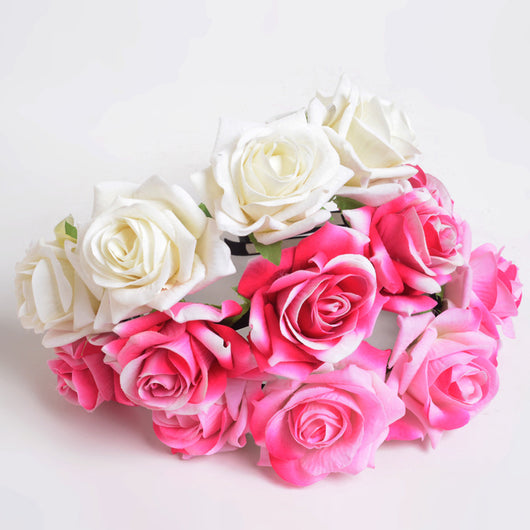 Diadema Corona de Rosas Terciopelo para Sesiones Fotográficas - Image 3
