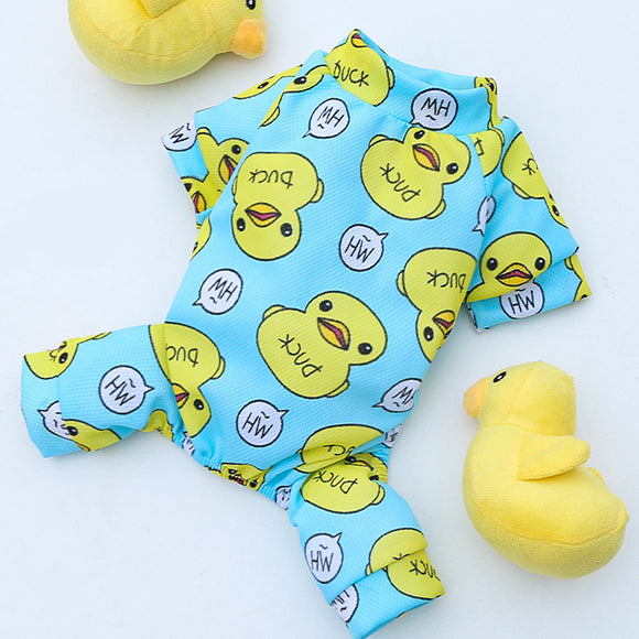 Pijama Térmico para Mascotas - Diseño Pato Cartoon