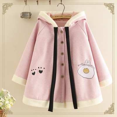 Abrigo Sudadera con Capucha y Orejas de Conejo Bordadas - Image 19