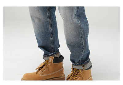 Jeans Retro Holgados de Corte Recto para Hombre - Image 7