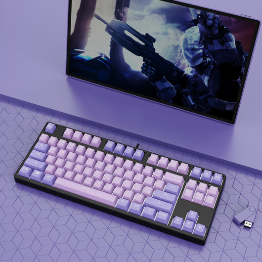 Teclado Mecánico Gaming 87 Teclas Hot Swap Intercambiable Dual Color - Image 16