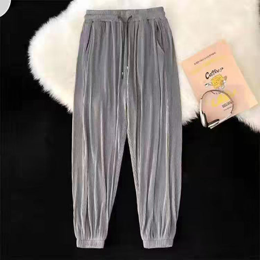 Pantalones Ice Silk Hombre - Pantalón Deportivo Casual Ligero con Cintura Ajustable - Image 12