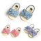 Sandalias Bebé con Moño Diseño Rayado - Zapatos Suave Suela para Niños Pequeños