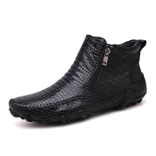 Botas Británicas Negras de Caña Media