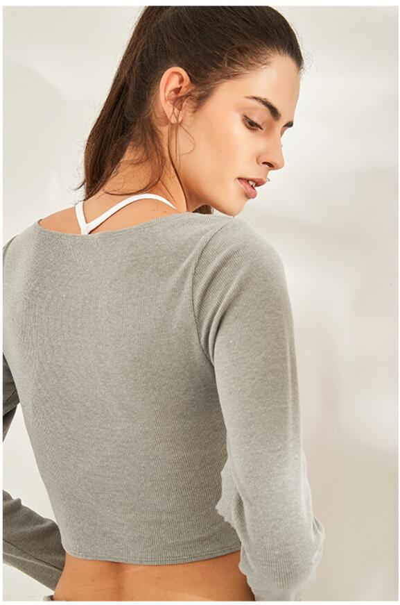 Playera Deportiva Cuello V Transpirable Secado Rápido