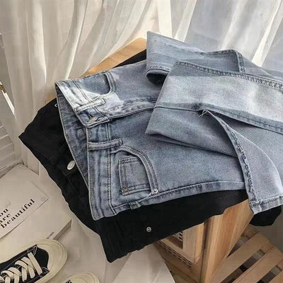 Jeans de Cintura Alta con Abertura en el Ruedo para Mujer - Image 16