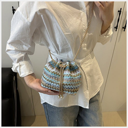 Bolsa de Playa Diamond con Cadena - Bolso Bandolera y Hombro para Mujer - Image 18