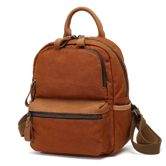 Mochila Canvas Impermeable de Color Liso para Mujer - Image 2
