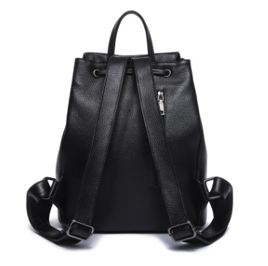 Mochila de Cuero Genuino para Mujer - Estilo Coreano Casual - Image 4
