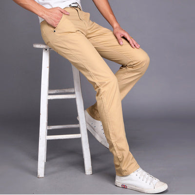 Pantalones Casuales Slim Rectos para Hombre - Estilo Versátil - Image 4
