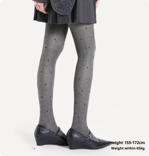 Pantimedias Transparentes Estilo Japonés con Lunares Blancos - Image 9