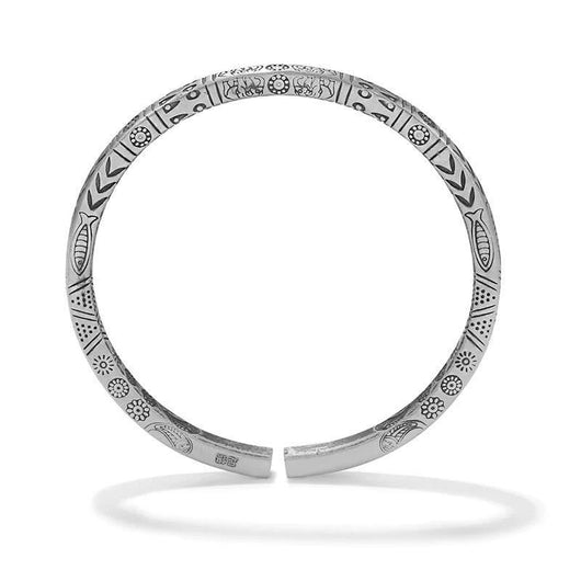 Pulsera de Plata 999 Totem Retro para Parejas - Diseño Tailandés Minimalista - Image 6