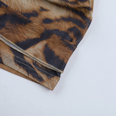 Blusa Leopardo Escote Profundo con Mangas Largas - Image 14