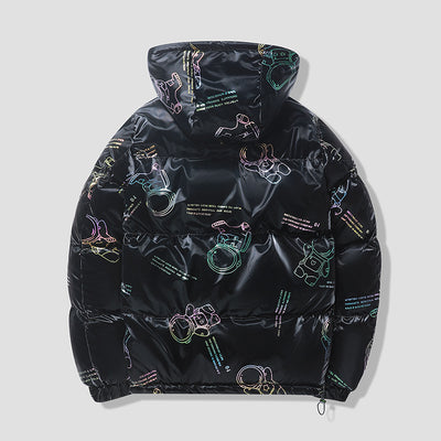 Abrigo de Invierno Acolchado con Capucha para Hombre - Image 3