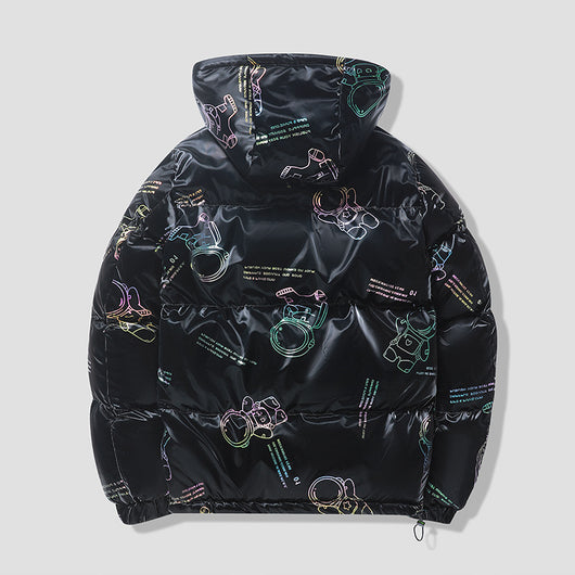 Abrigo de Invierno Acolchado con Capucha para Hombre - Image 3