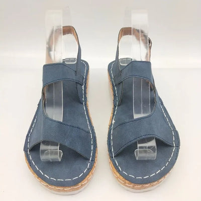 Sandalias Casuales Estilo Universitario con Tacón Bajo - Image 14