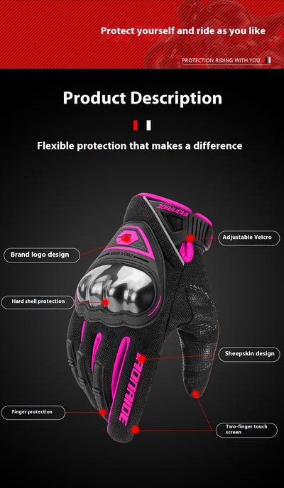 Guantes de Motocicleta Blindados con Pantalla Táctil y Protección Antigolpes - Image 23
