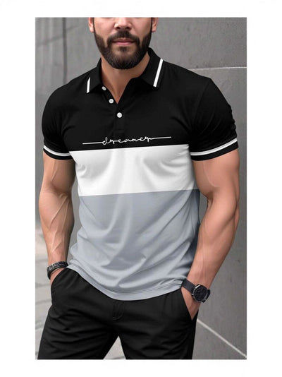 Polo Manga Corta con Tecnología 3D Impresa para Hombre - Image 17