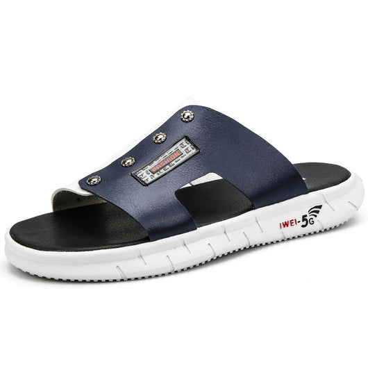 Pantuflas Casuales de Cuero para Hombre - Comodidad al Aire Libre - Image 21