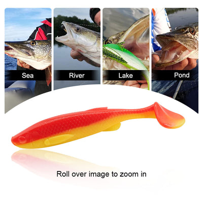 Señuelo Suave de 5 Pulgadas con Cola en T para Pesca de Luya - Image 15