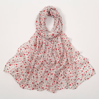 Pañuelo Ligero de Gasa Estampado Floral para Primavera y Verano - Image 3