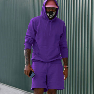 Conjunto de Sudadera y Shorts con Forro Polar para Hombre - Image 20