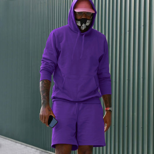 Conjunto de Sudadera y Shorts con Forro Polar para Hombre - Image 20