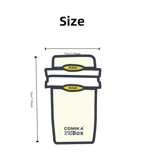 Vaso Portátil Hermético para Ensaladas, Frutas y Desayunos con Cuchara - Image 9