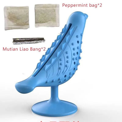 Juguete Interactivo para Gatos con Forma de Pájaro - Dispensador de Premios y Masticable - Image 7