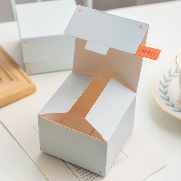 Caja de Cartón Cuadrada para Galletas Artesanales de Turrón y Polvorones