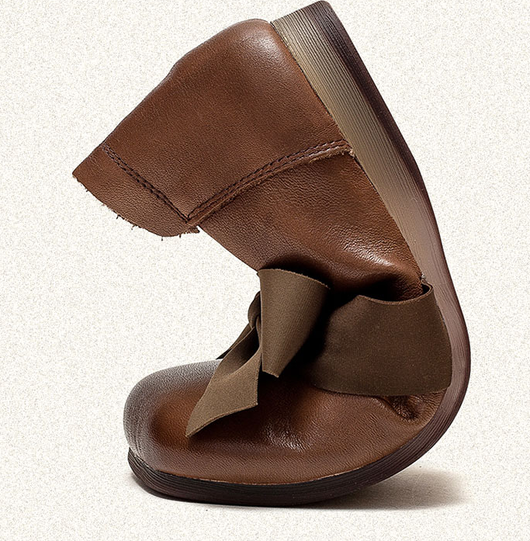 Zapatos Planos de Cuero Étnico Vintage - Comodidad Casual - Image 14