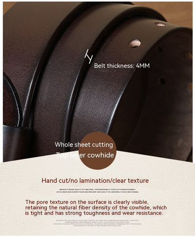 Cinturón Táctico de Cuero Genuino con Hebilla Doble para Hombre - Image 12